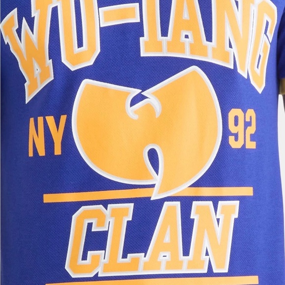 Wu-Tang Clan Staten Island 92 C.R.E.A.M Jersey Tee Blue Yellow Men’s M (NWT) - Picture 3 of 5